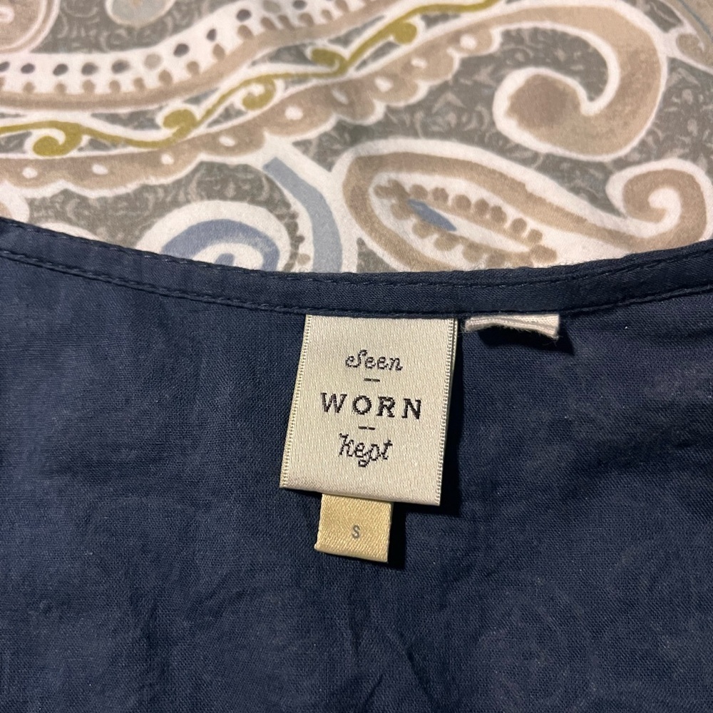 Anthropologie Seen Worn Kept blouse size small - Picture 6 of 10